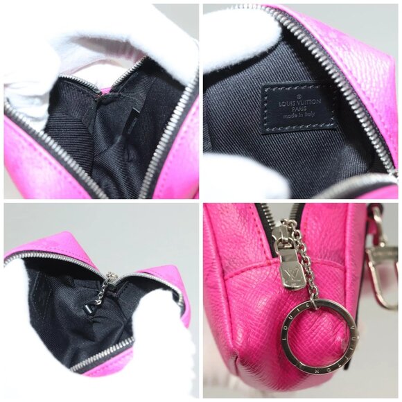 LOUIS VUITTON Taigalama Porte Cles Charm Fuchsia - Picture 16 of 16